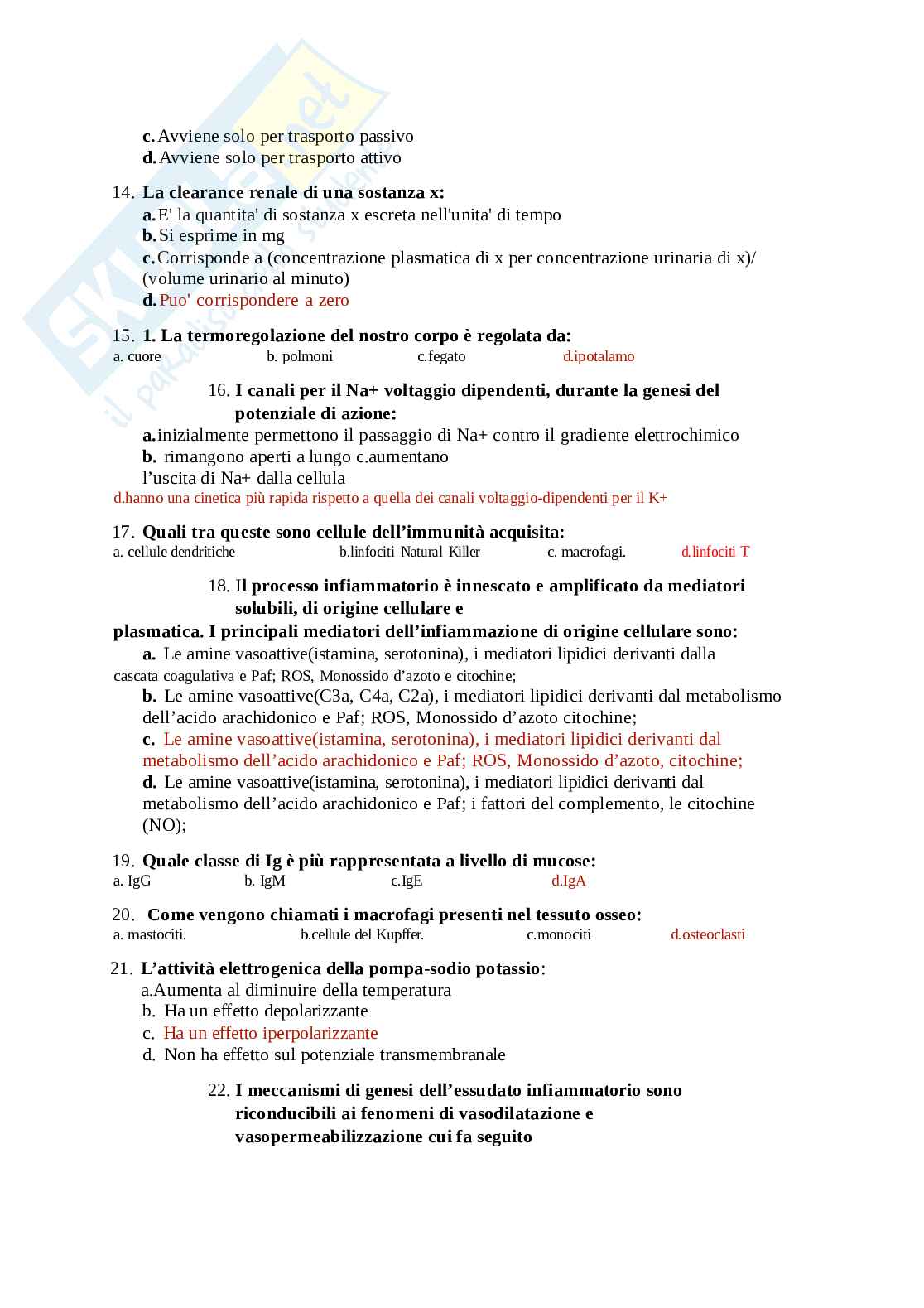 Fisiologia e Principi di Fisiopatologia Pag. 26