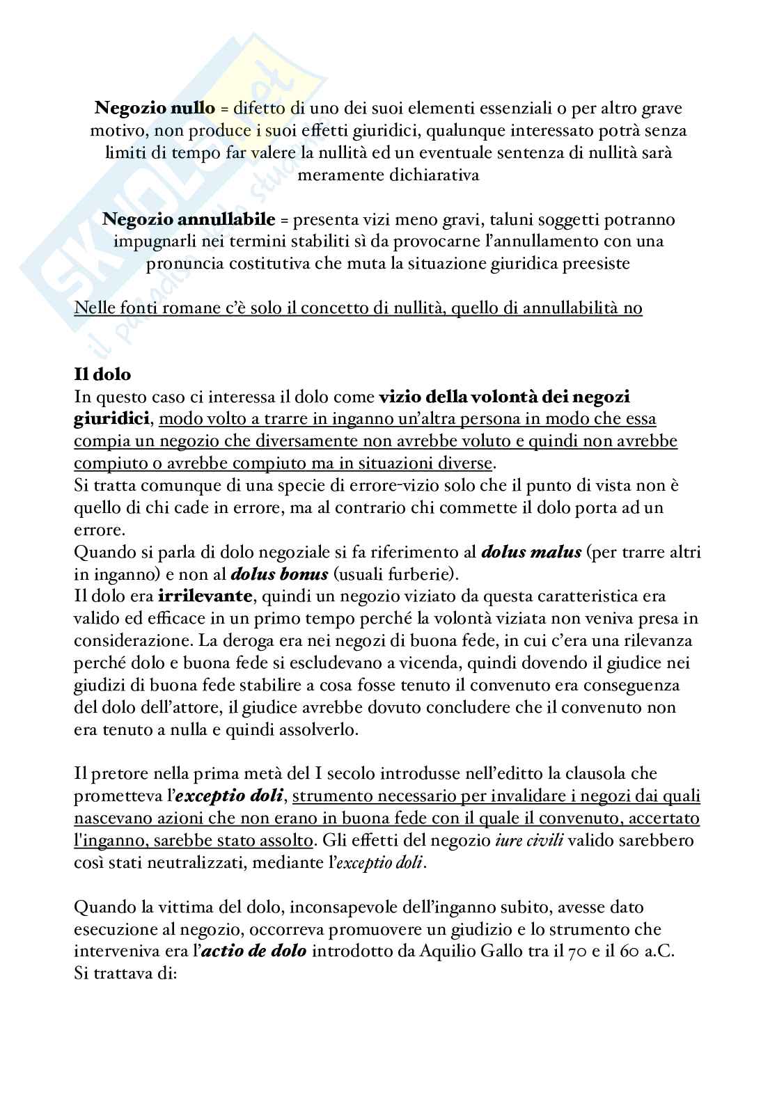 Riassunto esame Diritto privato romano, Prof. Scarpa Raffaella, libro consigliato Manuale di diritto privato romano, Marrone  Pag. 21