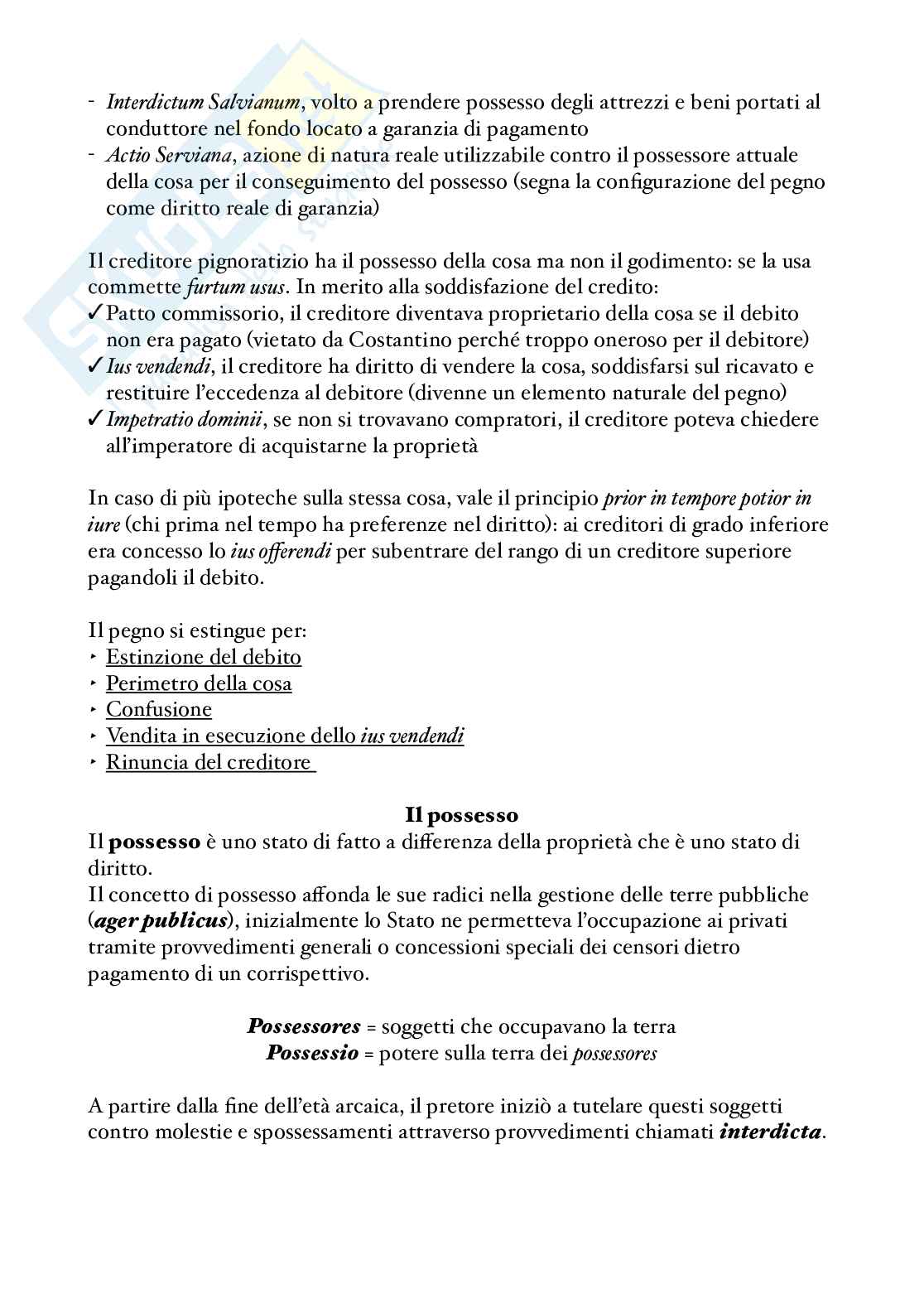 Riassunto esame Diritto privato romano, Prof. Scarpa Raffaella, libro consigliato Manuale di diritto privato romano, Marrone  Pag. 51