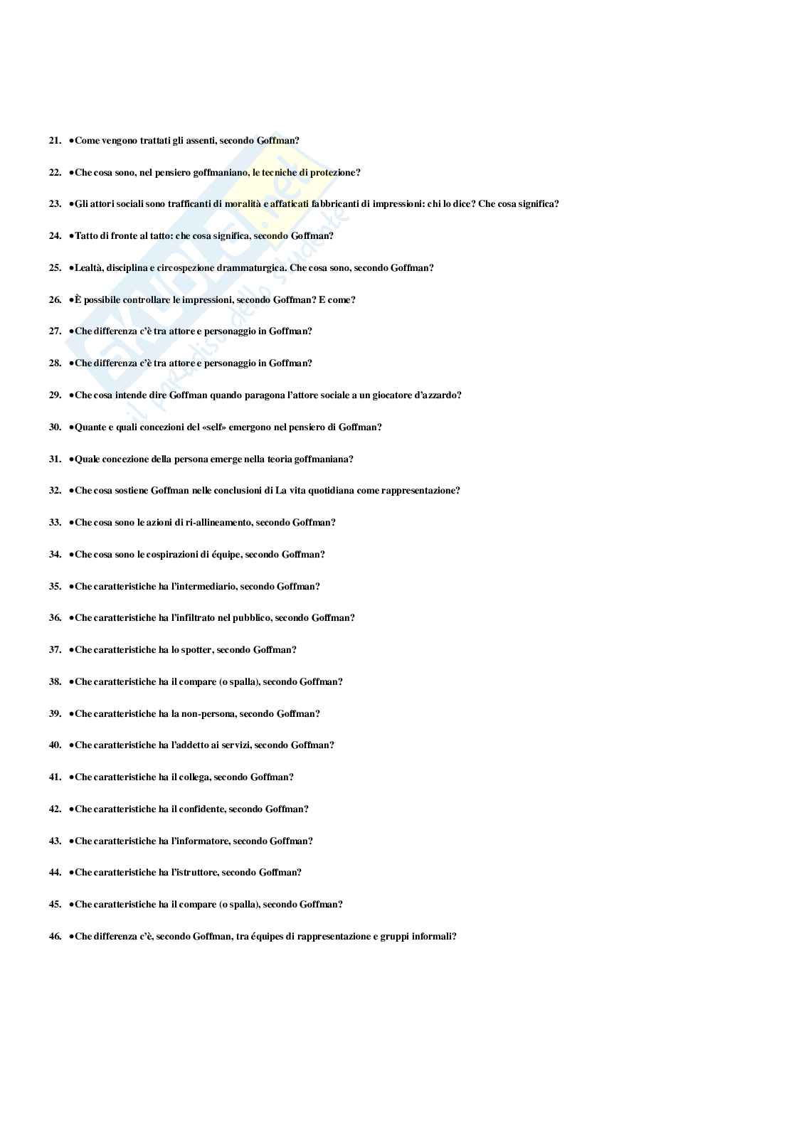 Paniere Sociologia della comunicazione e dell'informazione - Risposte multiple - aggiornato (2026) Pag. 66