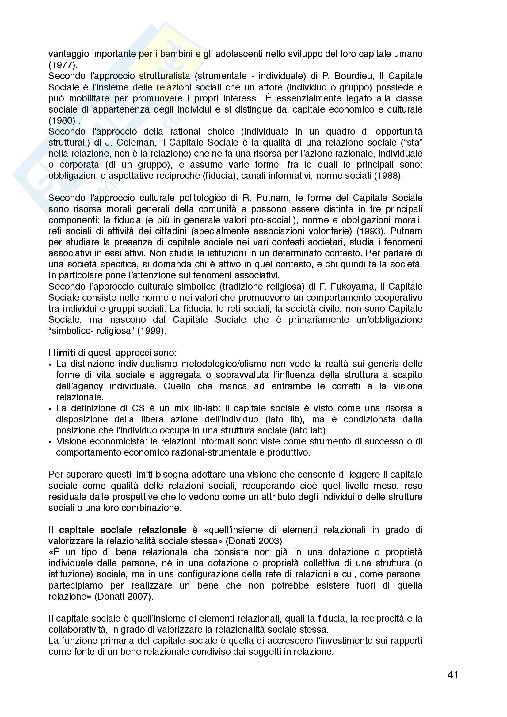 Sociologia della famiglia e dei servizi alla persona Pag. 41