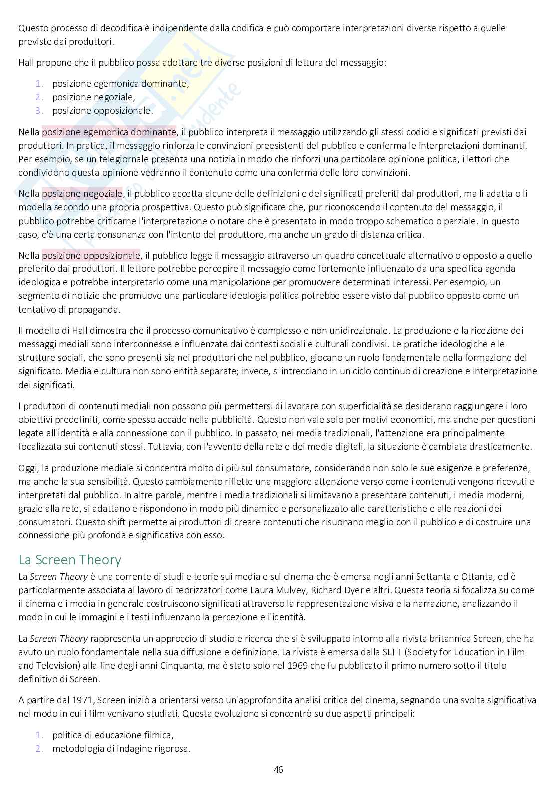 Appunti di Sociologia della comunicazione Pag. 46