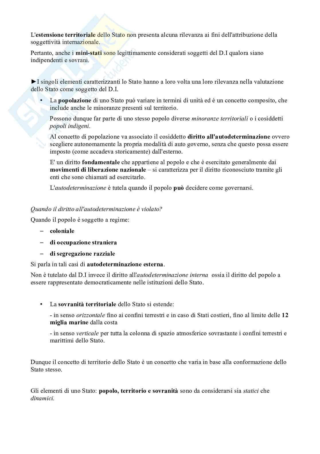 Riassunti di Diritto Internazionale Pag. 6