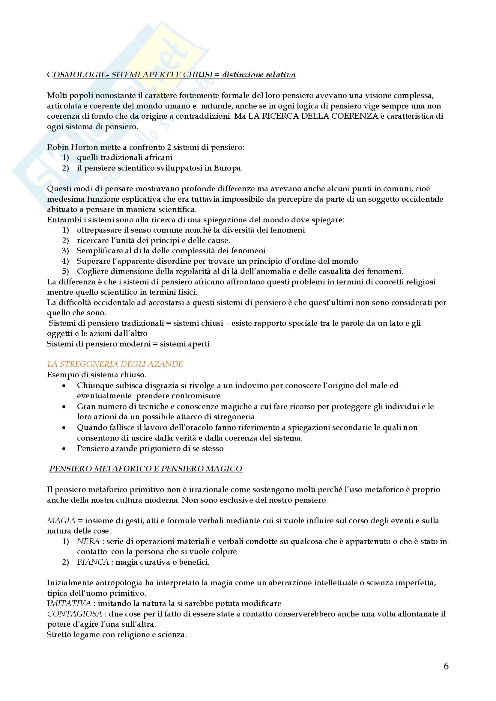 Antropologia culturale - Appunti Pag. 6