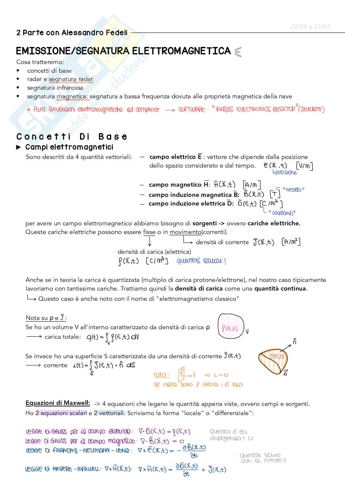 Appunti Emissione acustica ed elettromagnetica - Parte 3 Pag. 1