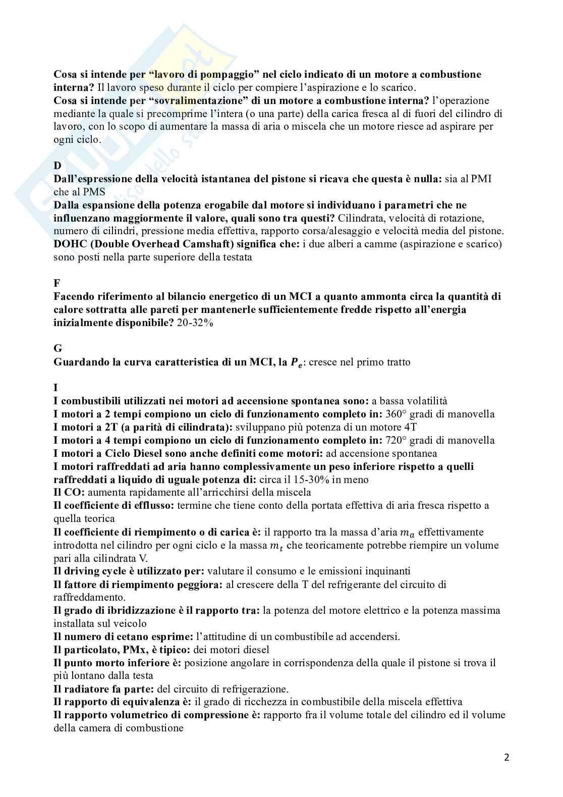 Paniere Motori a combustione interna  Pag. 2
