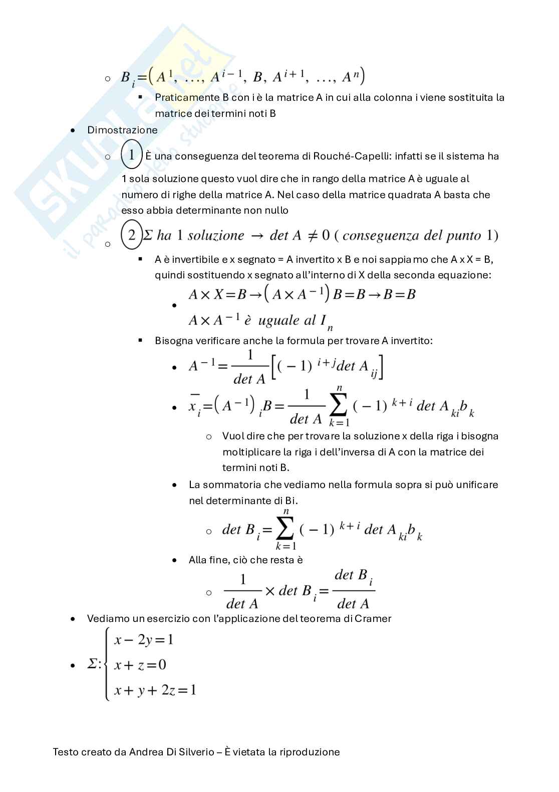 Appunti di Geometria Pag. 21
