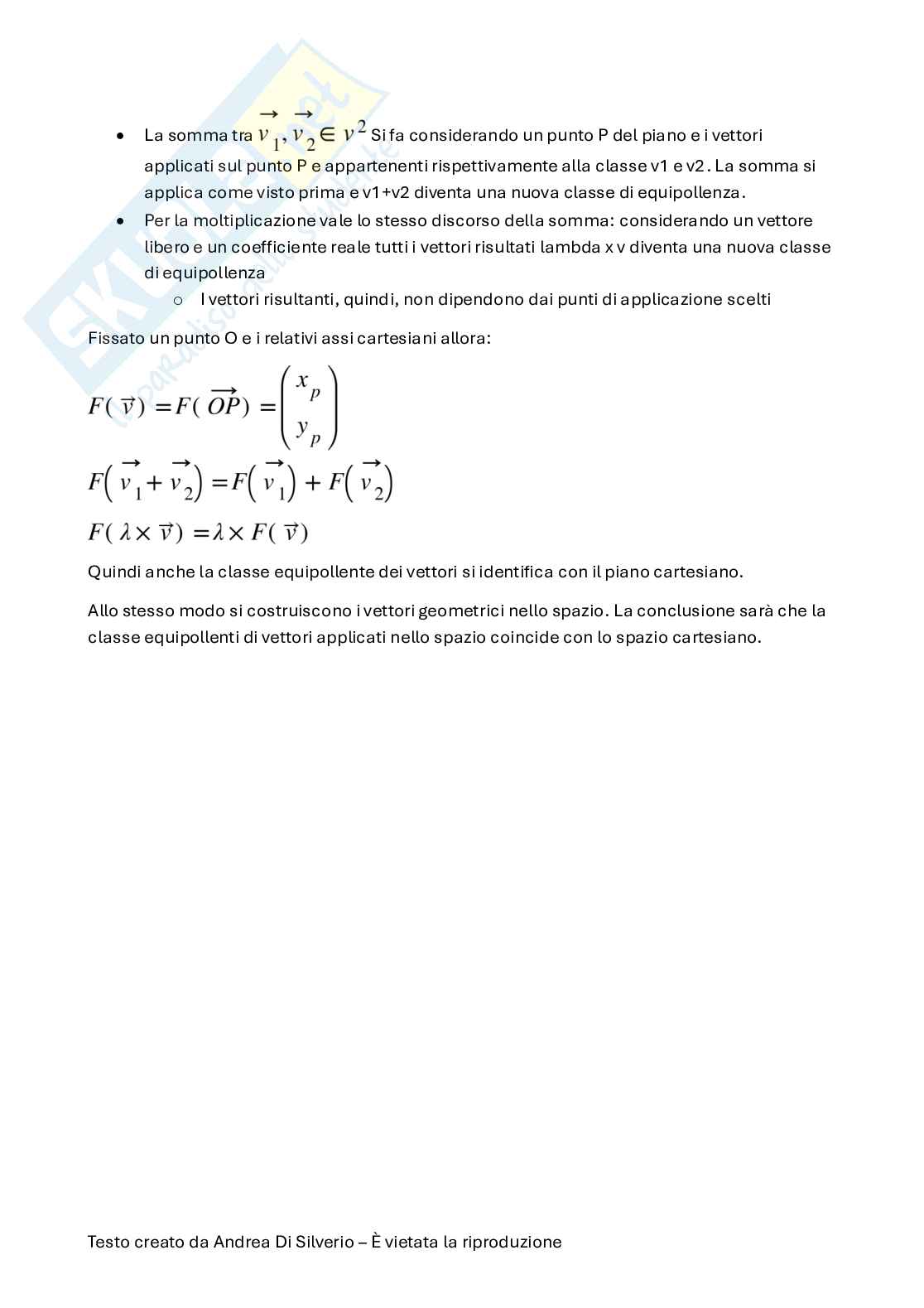 Appunti di Geometria Pag. 26