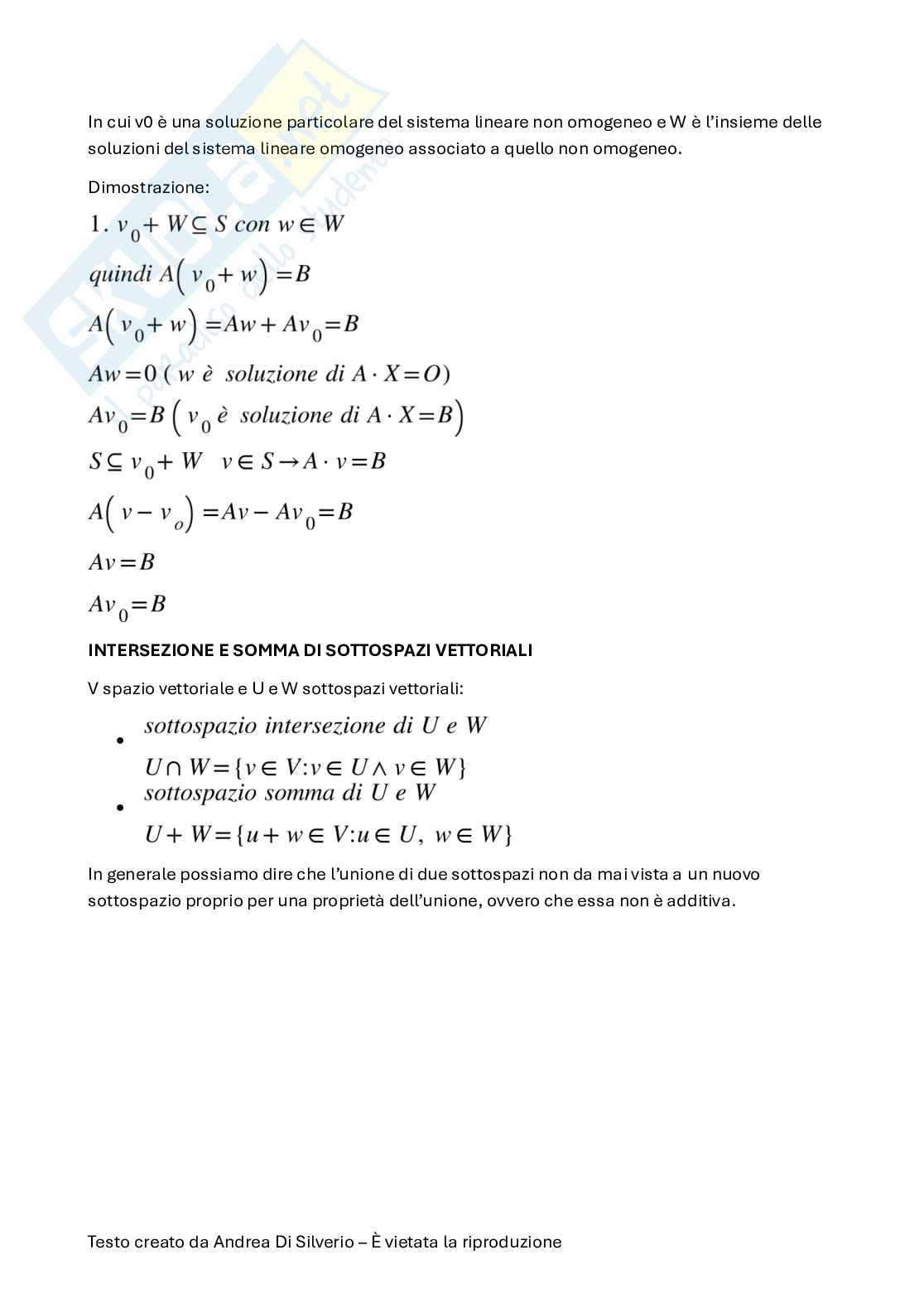 Appunti di Geometria Pag. 41