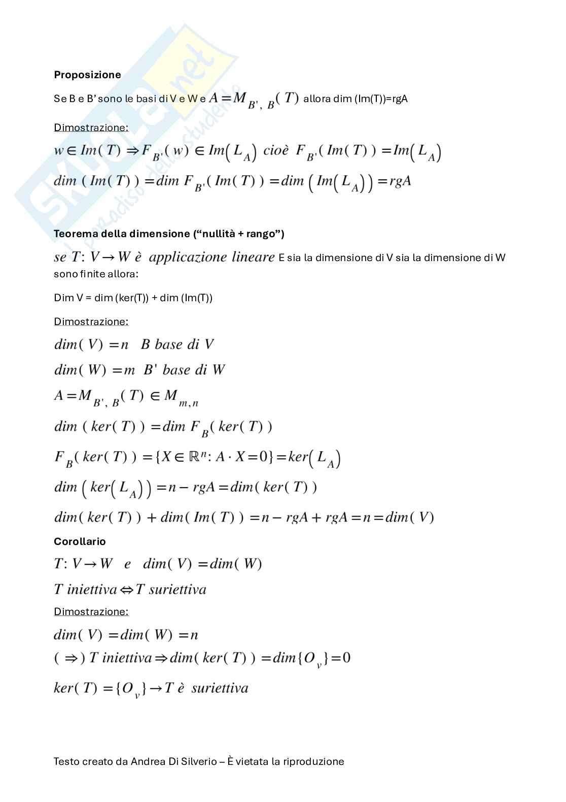 Appunti di Geometria Pag. 51