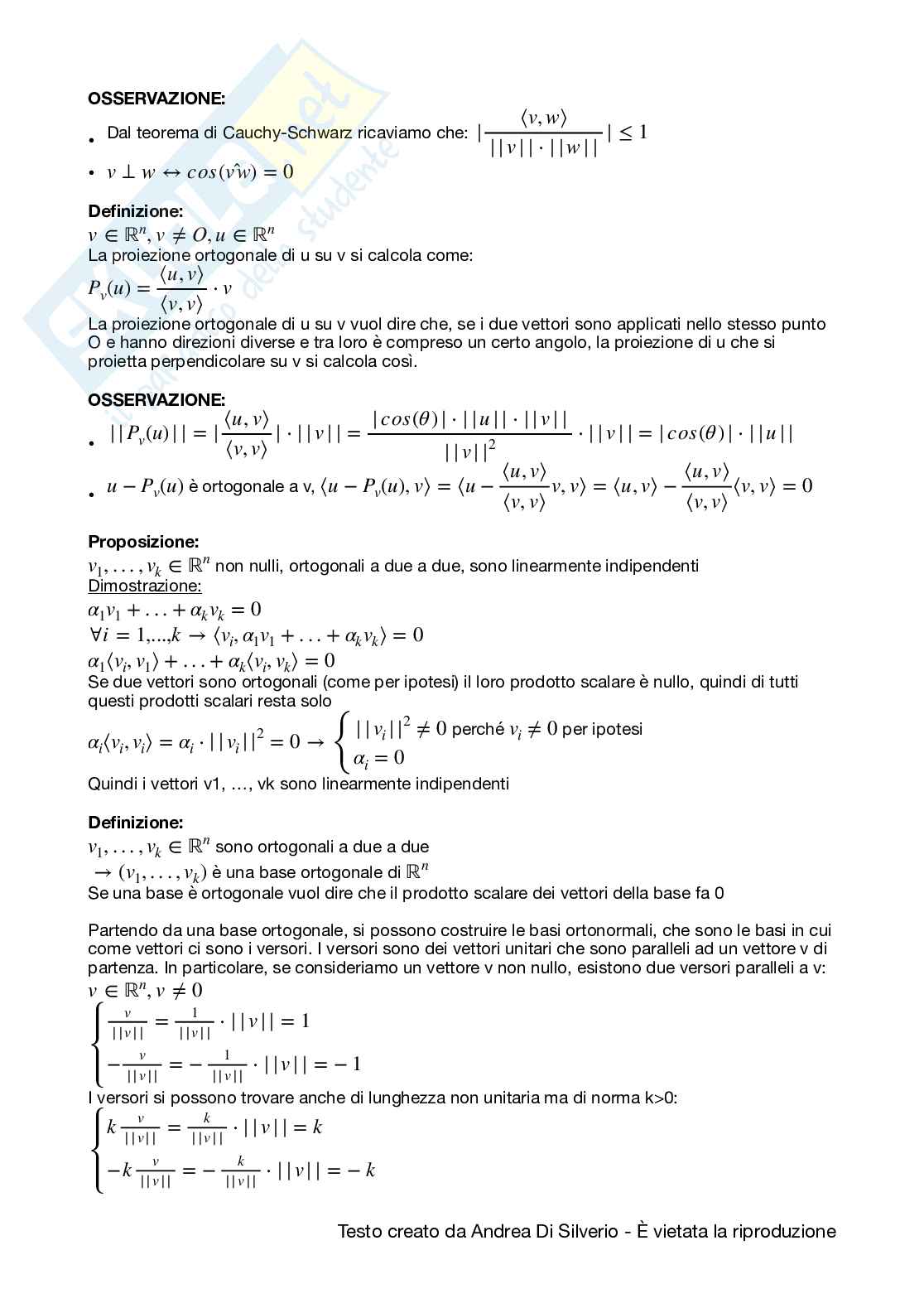 Appunti di Geometria Pag. 66