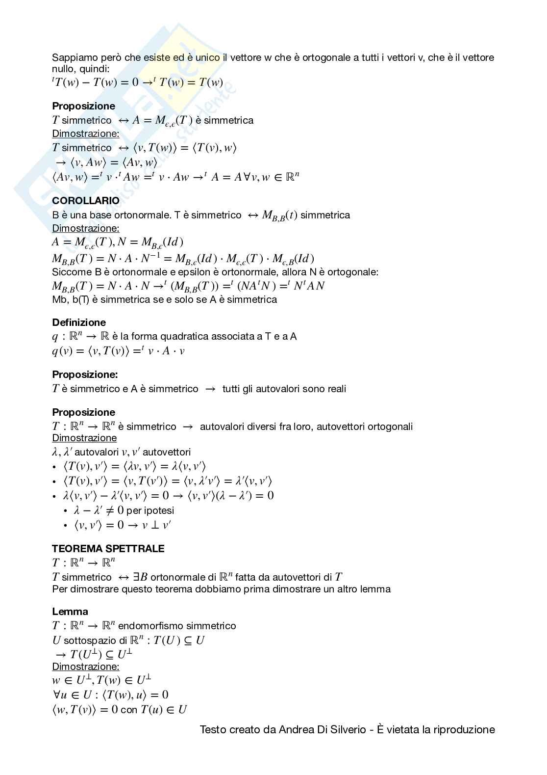 Appunti di Geometria Pag. 71