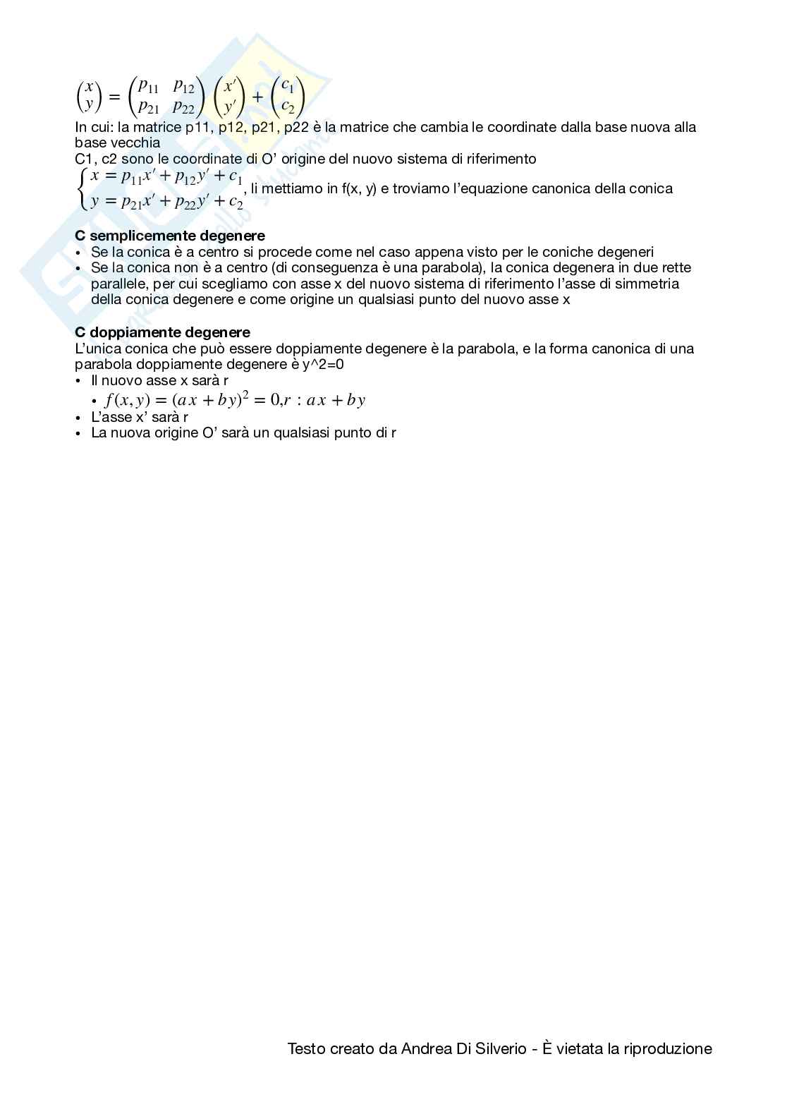 Appunti di Geometria Pag. 86