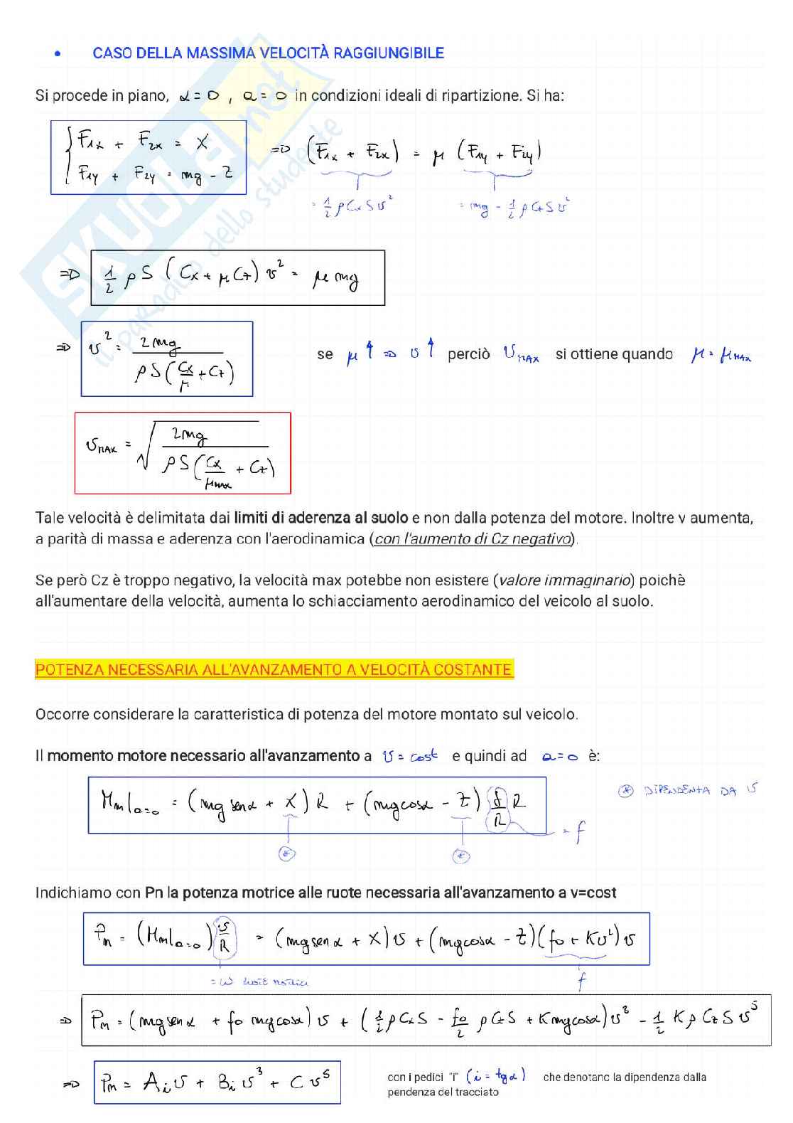Meccanica del veicolo (Parte 1) Pag. 16