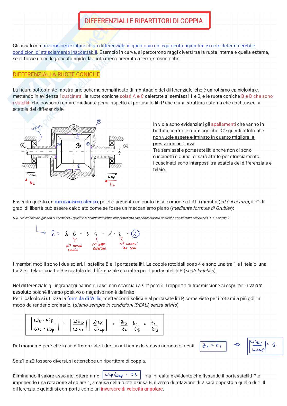 Meccanica del veicolo (Parte 1) Pag. 41