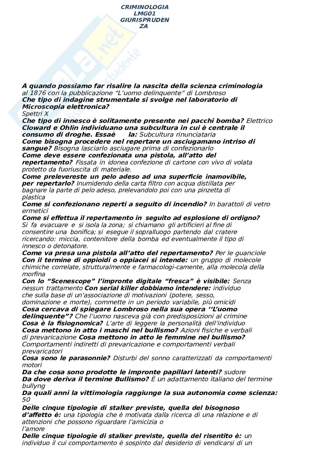 Criminologia   Pag. 1