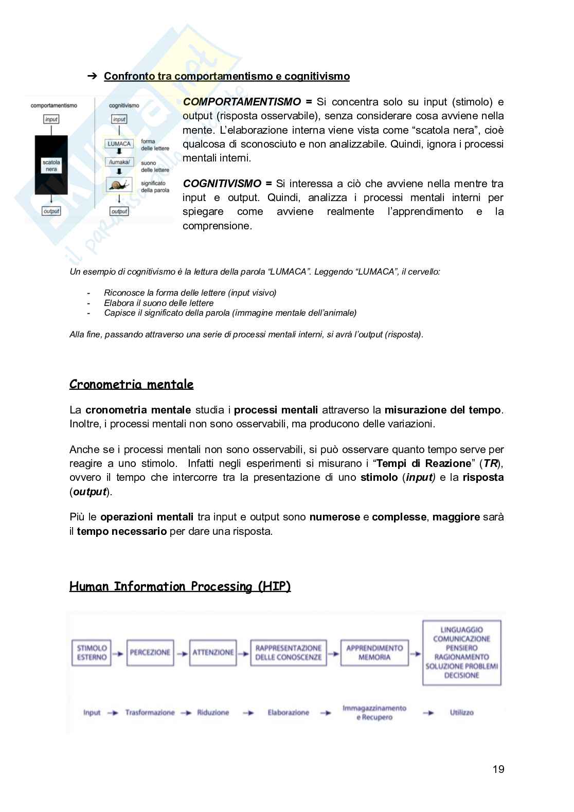 Riassunto esame Infermieristica medica, Prof. La Scala Agostino Ennio, libro consigliato Psicologia generale per le professioni medico-sanitarie, Bassi, Delle Fave Pag. 21