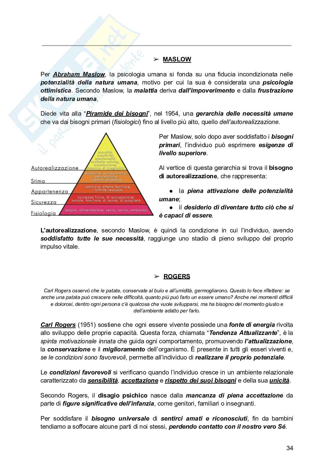 Riassunto esame Infermieristica medica, Prof. La Scala Agostino Ennio, libro consigliato Psicologia generale per le professioni medico-sanitarie, Bassi, Delle Fave Pag. 36
