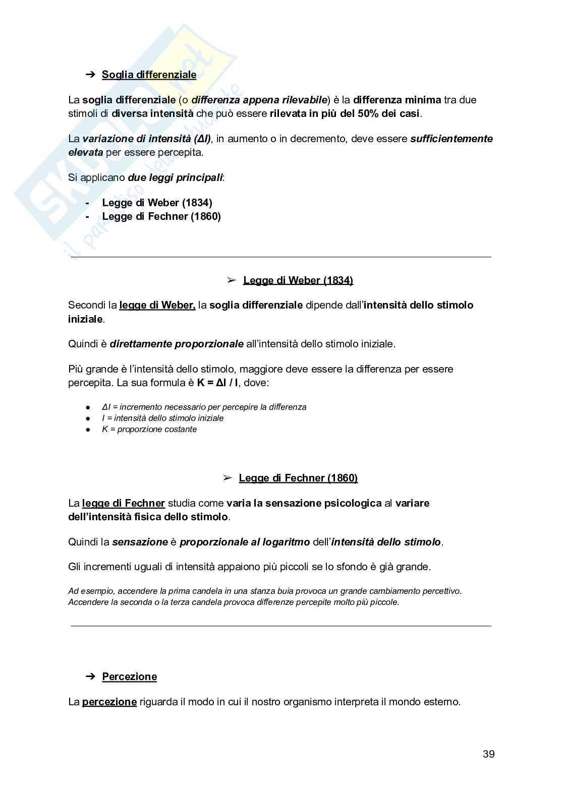 Riassunto esame Infermieristica medica, Prof. La Scala Agostino Ennio, libro consigliato Psicologia generale per le professioni medico-sanitarie, Bassi, Delle Fave Pag. 41