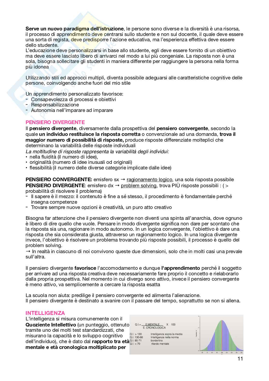 Appunti per l'esame di Pedagogia generale  Pag. 11