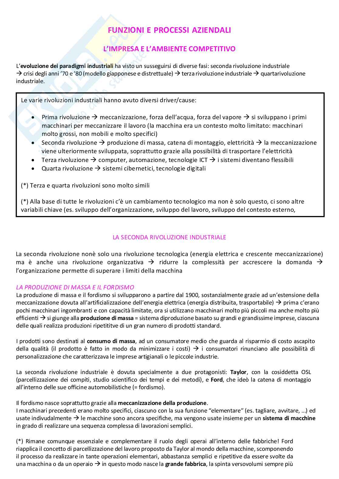 Governo e gestione aziendale - modulo 2  Pag. 1