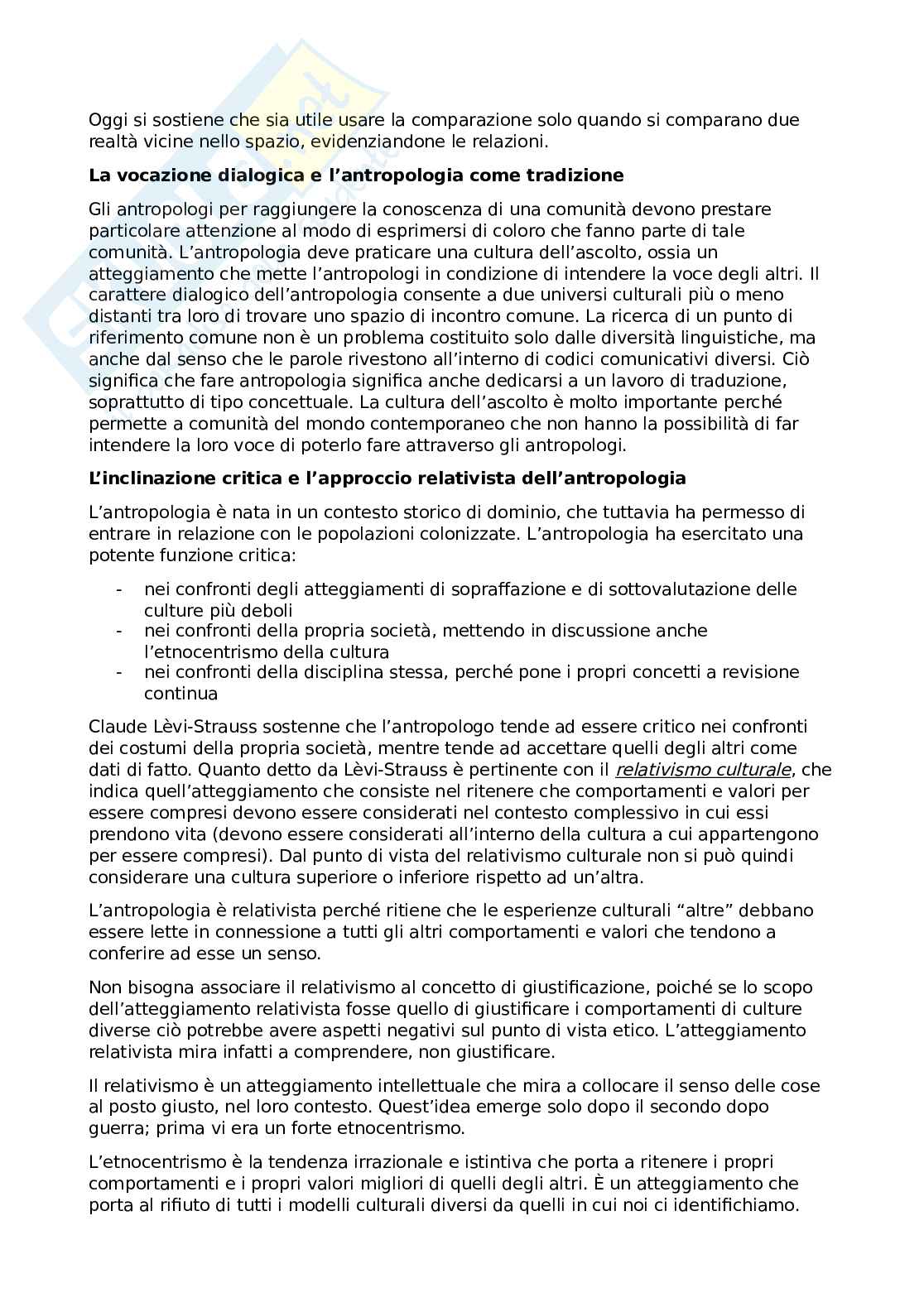 Alcune domande e risposte dell'esame orale di Antropologia culturale Pag. 6