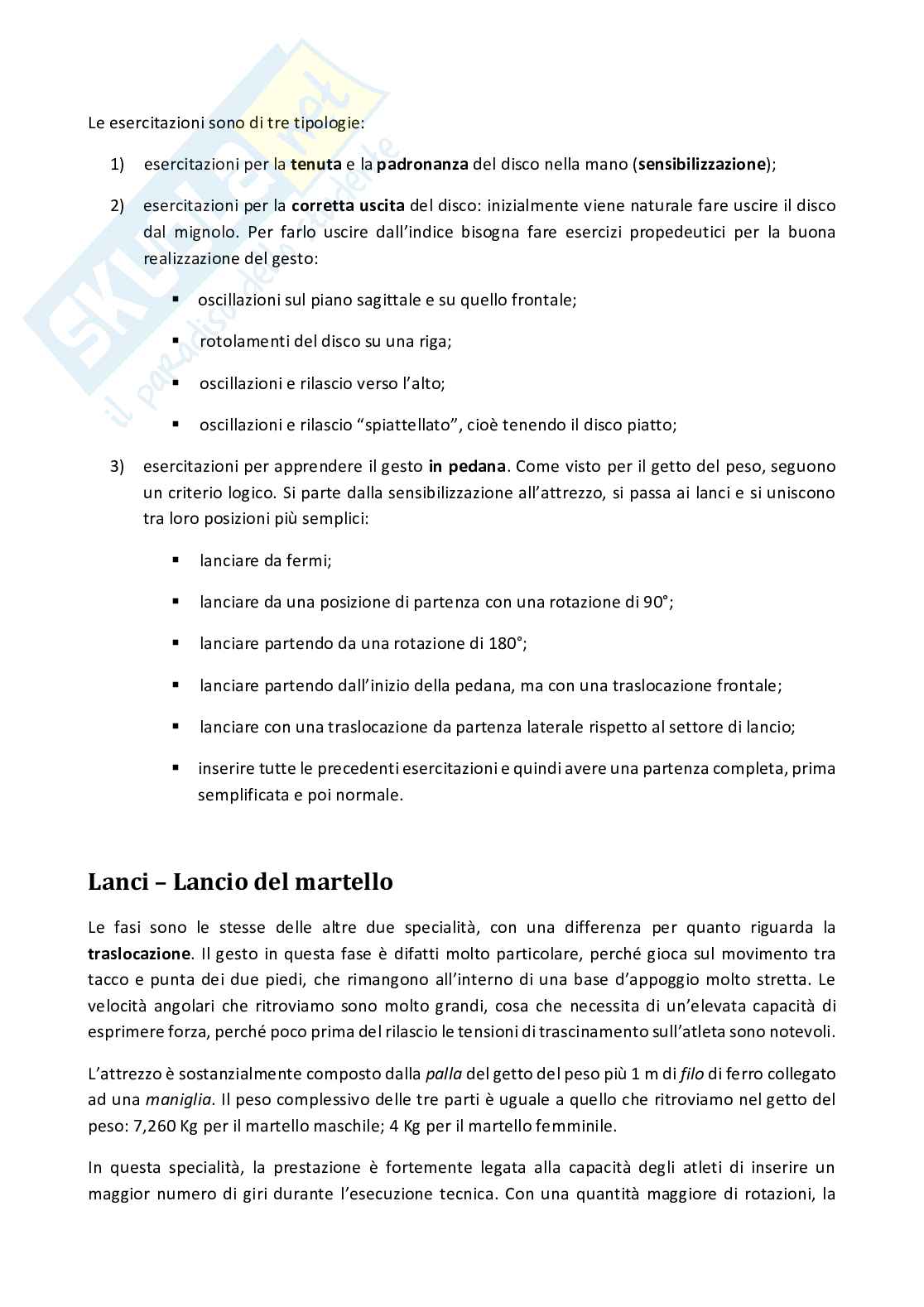 Teoria e didattica degli Sport individuali - riassunto Pag. 46