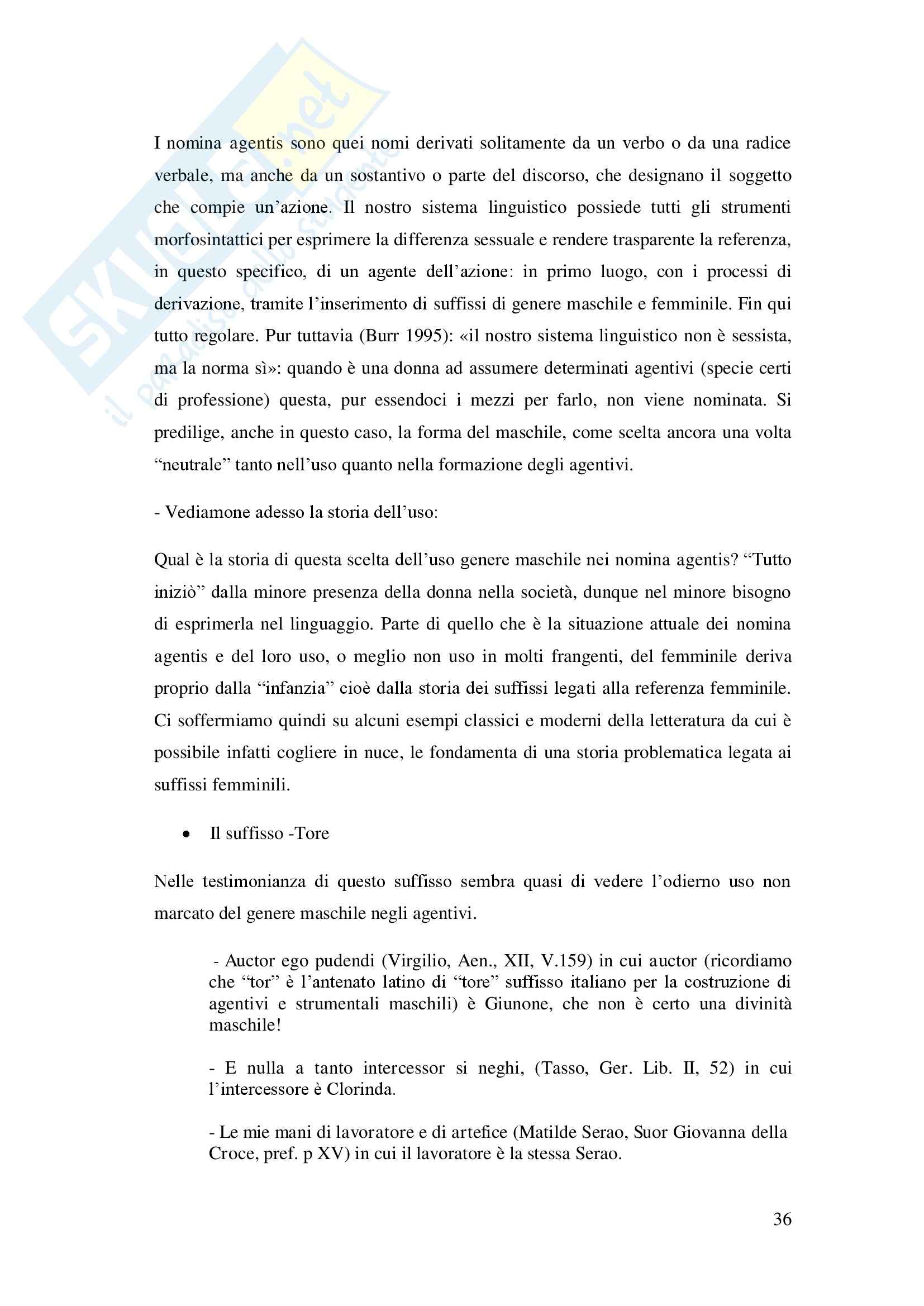 Quel che dicono le donne quel che il linguaggio dice di loro, Linguistica generale Pag. 36