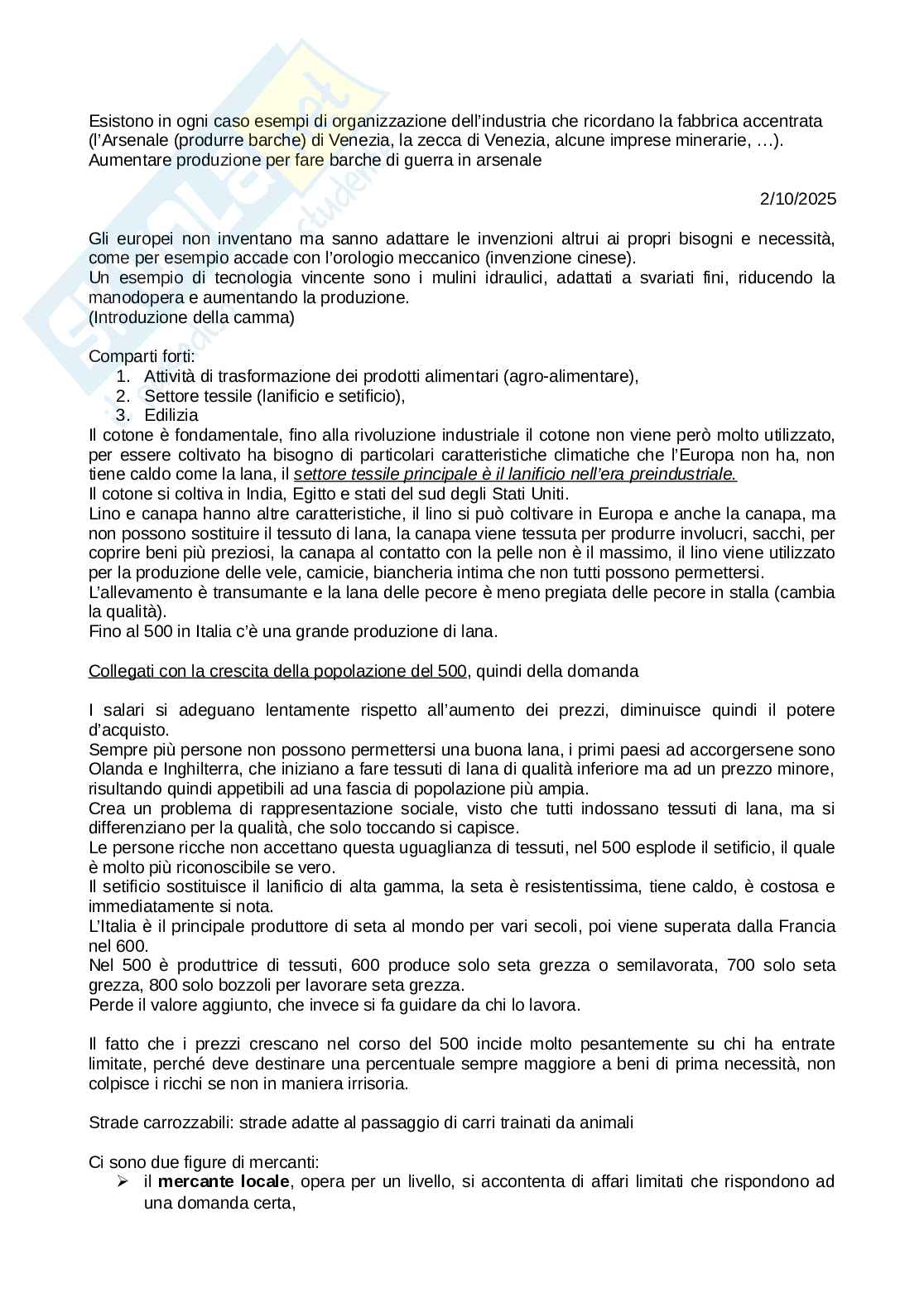 Appunti Storia economica Pag. 6