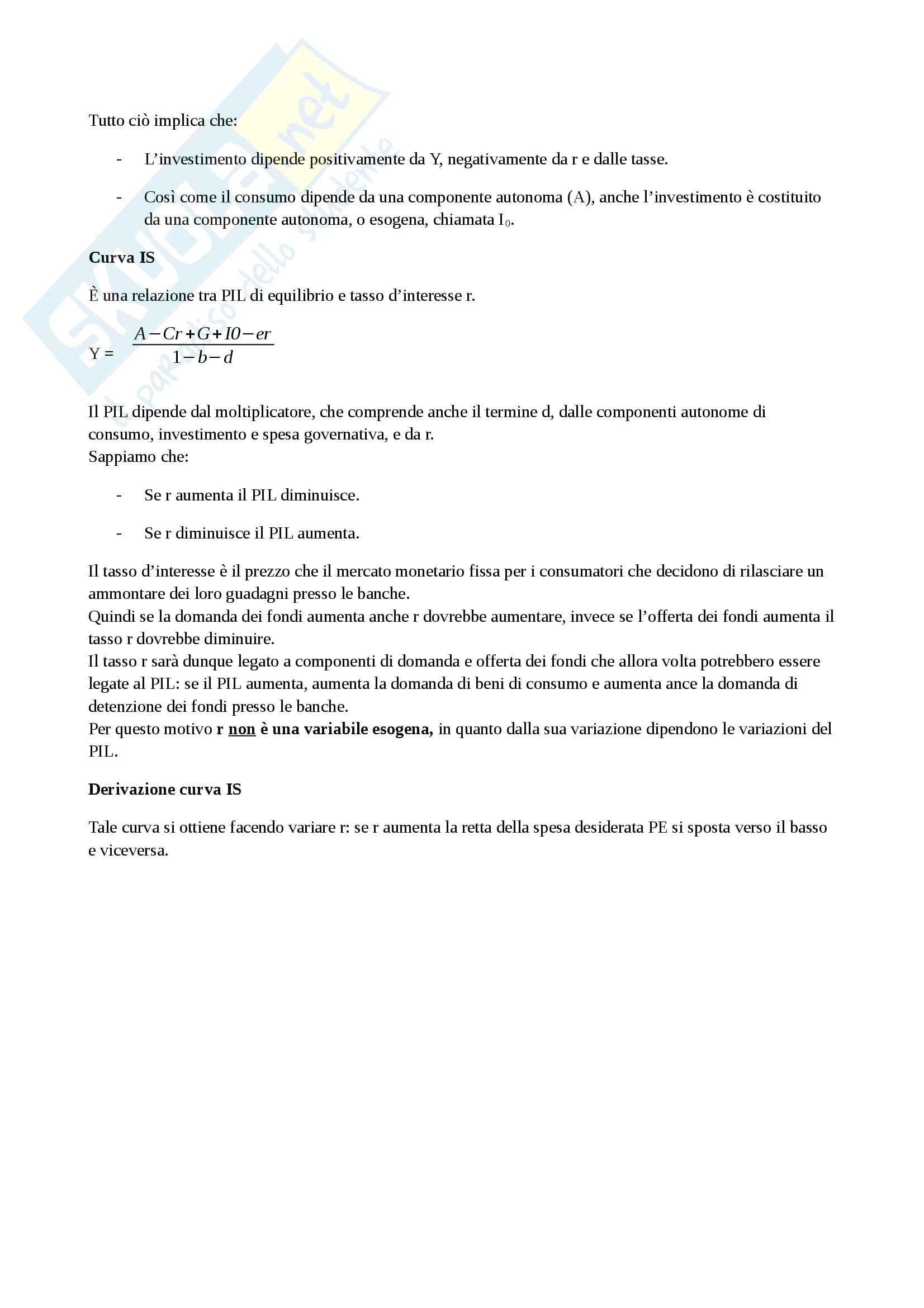 Crescita economica, cicli economici, moneta, politica fiscale e monetaria, economia aperta, disoccupazione - Macroeconomia Pag. 16