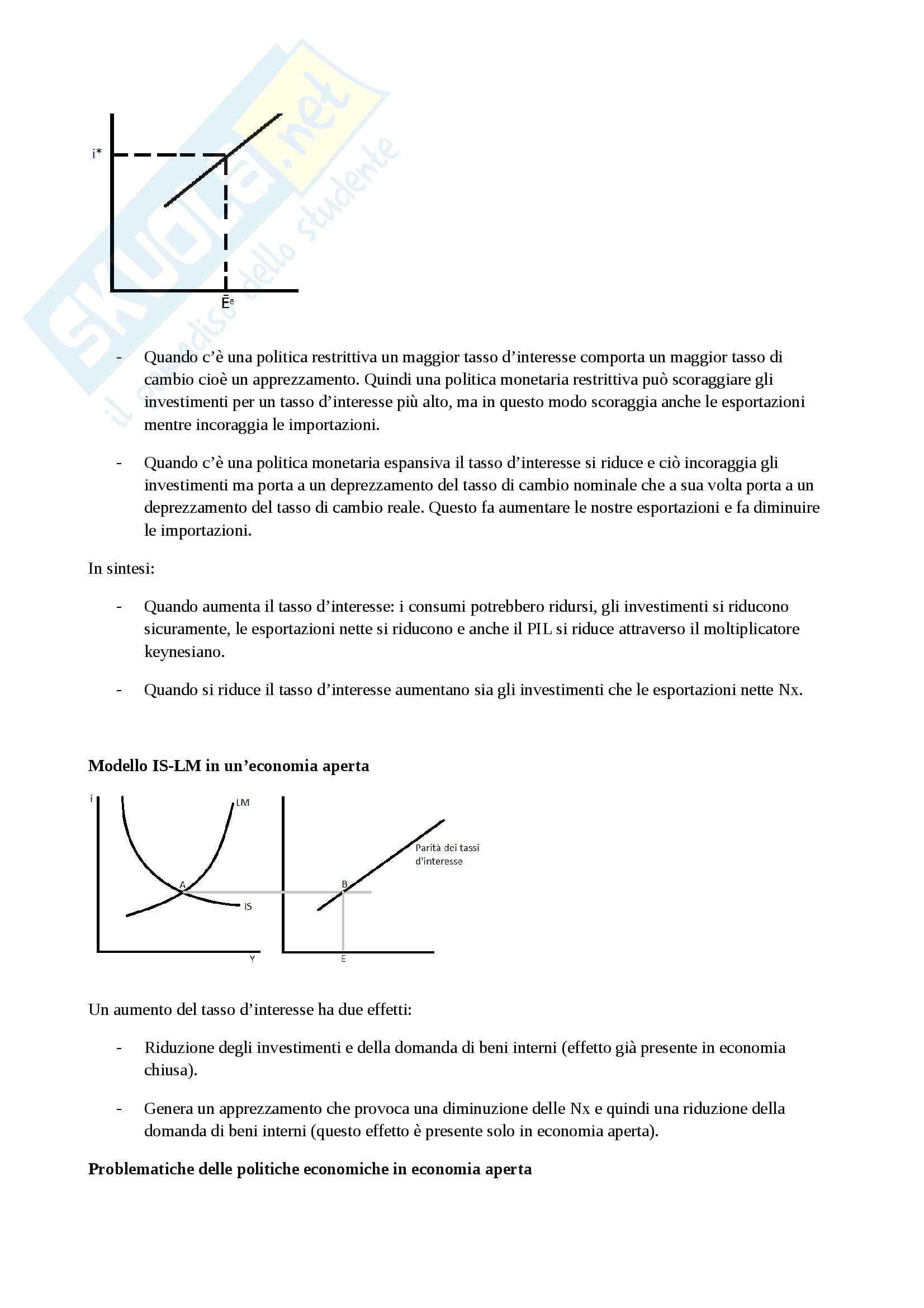 Crescita economica, cicli economici, moneta, politica fiscale e monetaria, economia aperta, disoccupazione - Macroeconomia Pag. 31