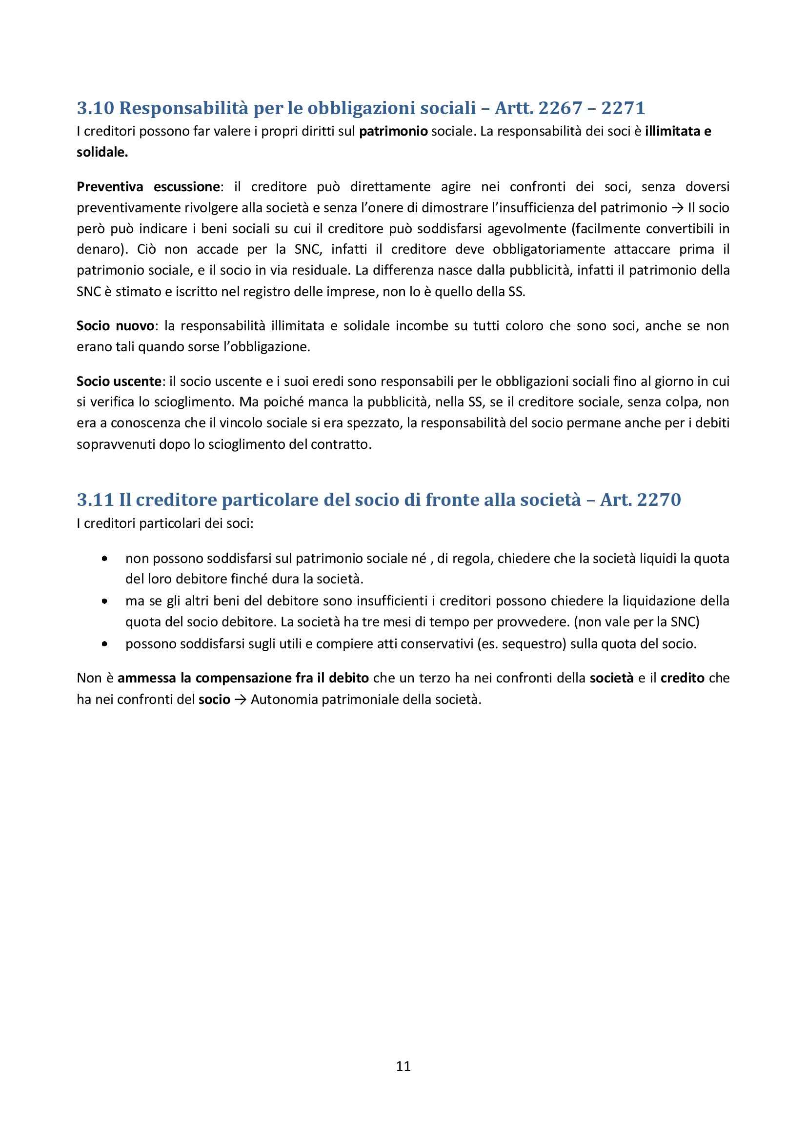 Diritto Commerciale - società Pag. 11