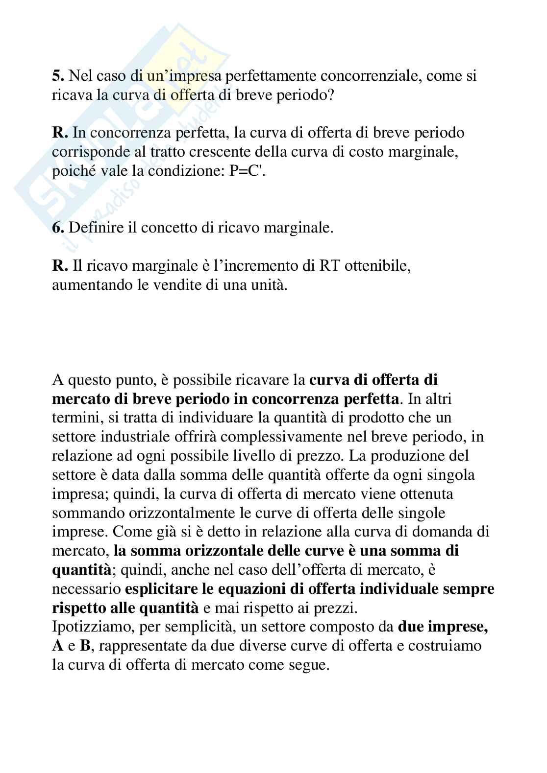 Terza parte di Microeconomia Pag. 31
