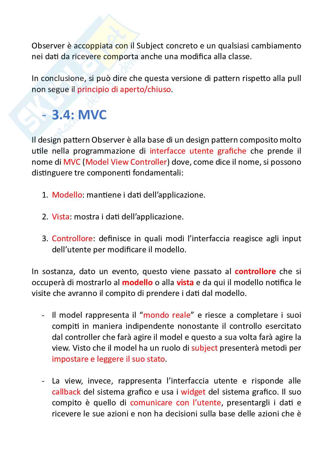 Appunti riassuntivi Programmazione (parte 6, adapter e observer) Pag. 6