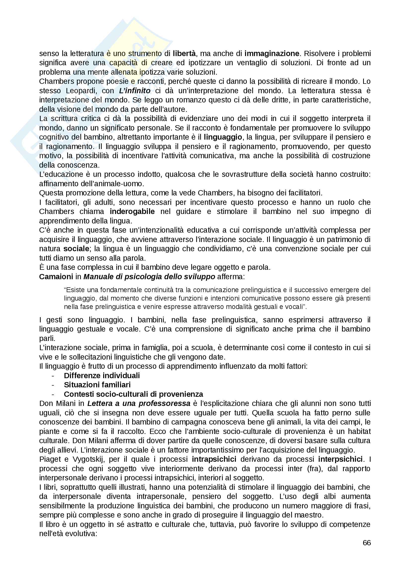 Letteratura per l'infanzia lezioni Pag. 66