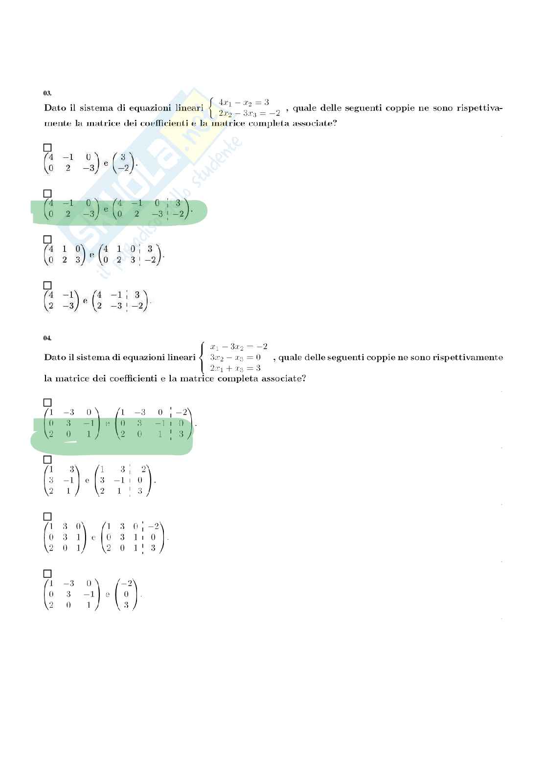 Chiuse multiple nuovo paniere del 2023-2024 Complementi di matematica Pag. 31
