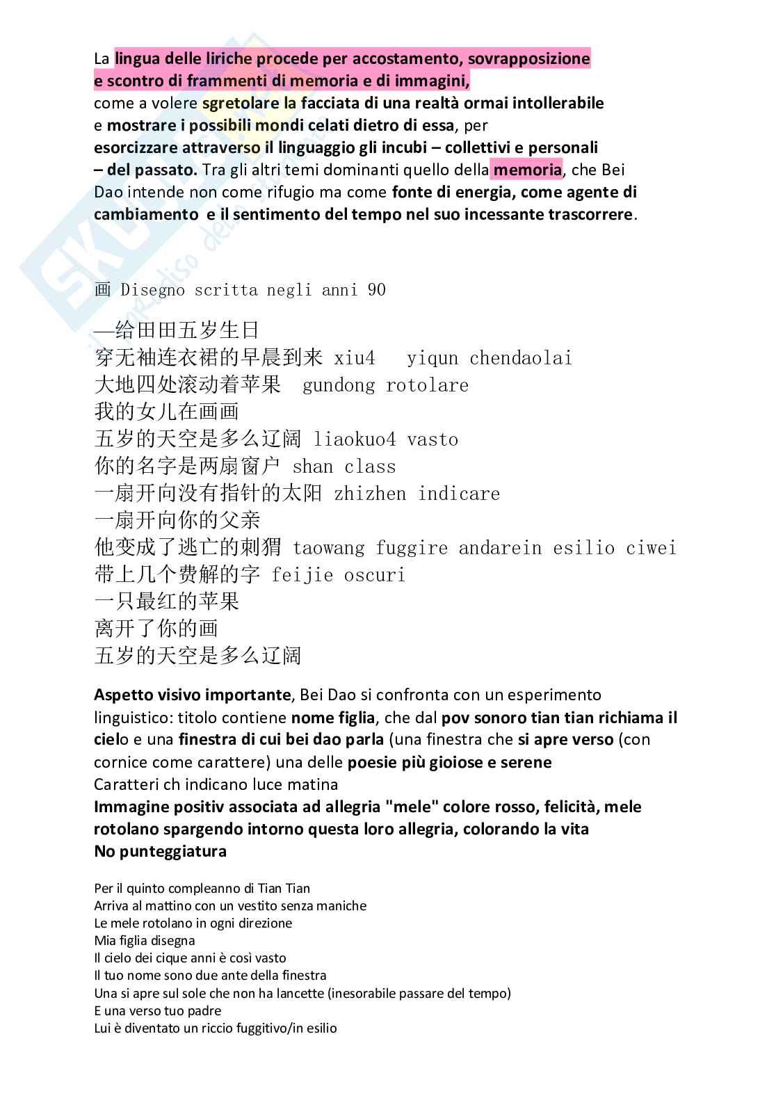 Riassunti Letteratura cinese 2 (da Qing a anni '90/'00) Pag. 51