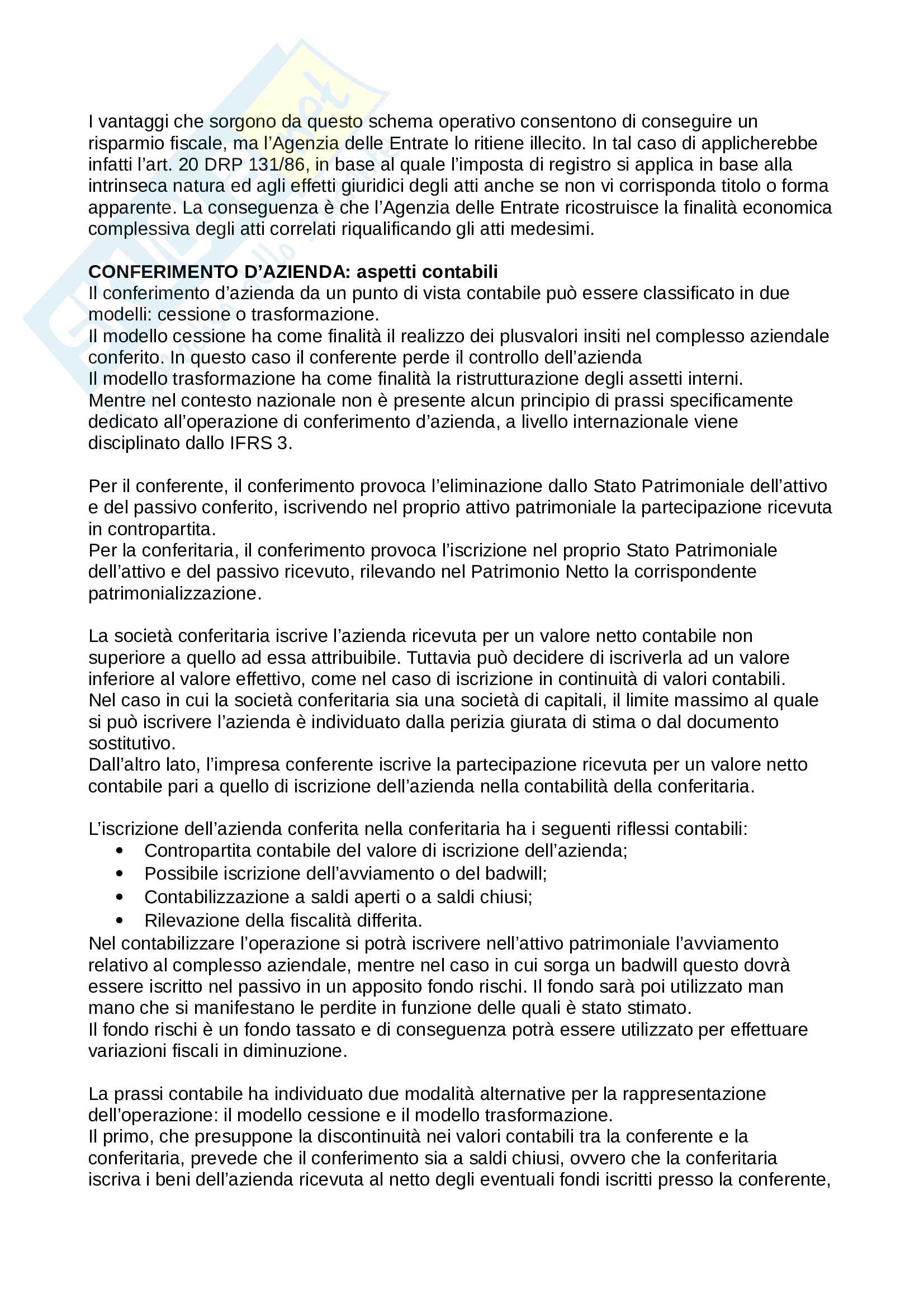 Tecnica professionale - operazioni straordinarie Pag. 26
