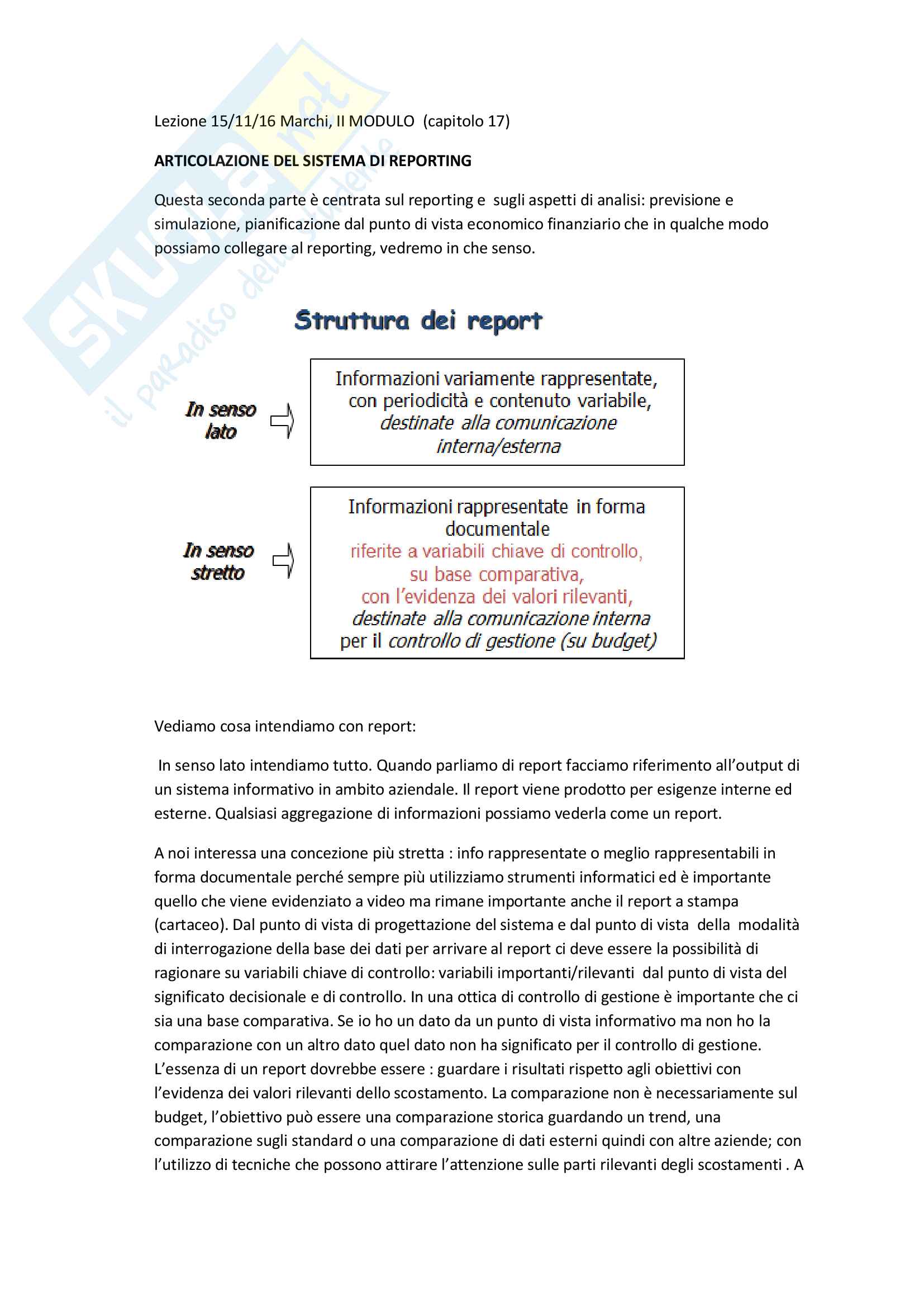 Pianificazione e controllo gestionale, II modulo Pag. 2
