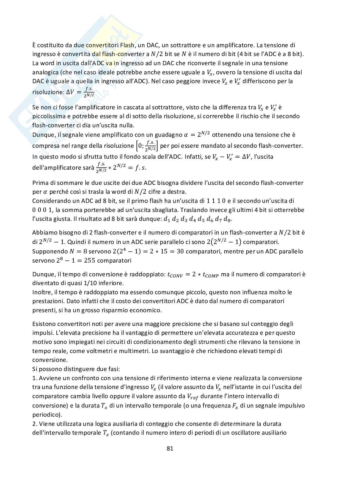 Appunti di Misure elettroniche Pag. 81