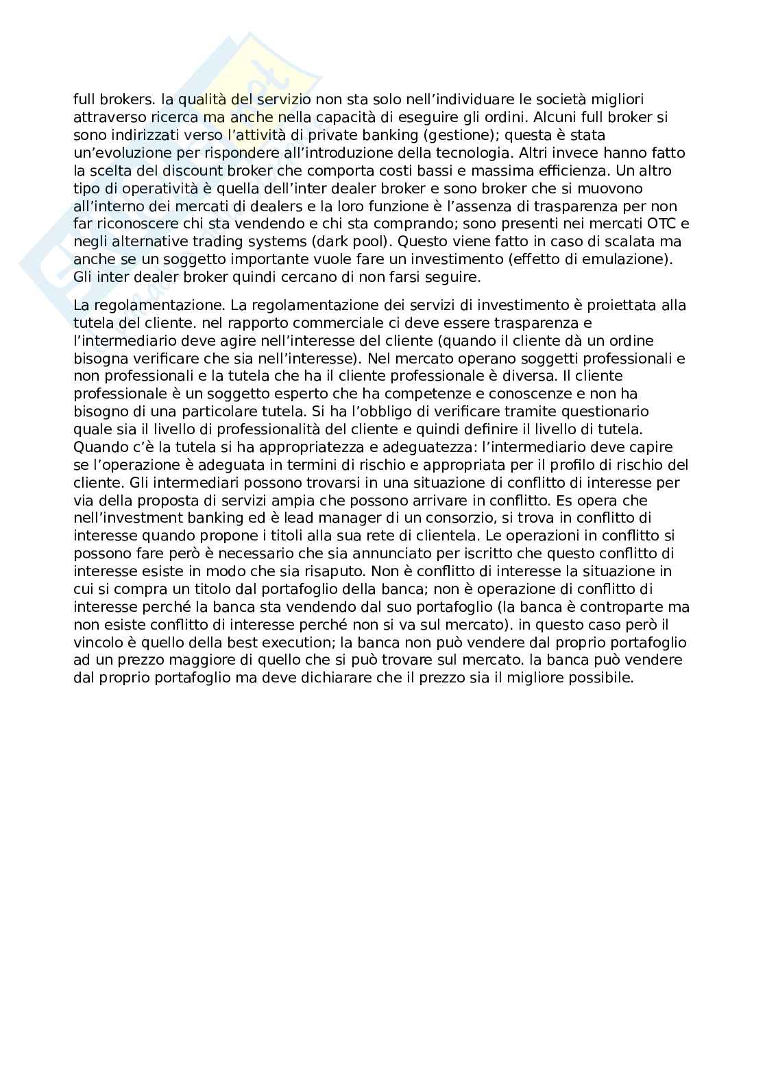 Appunti Economia degli intermediari finanziari Pag. 61