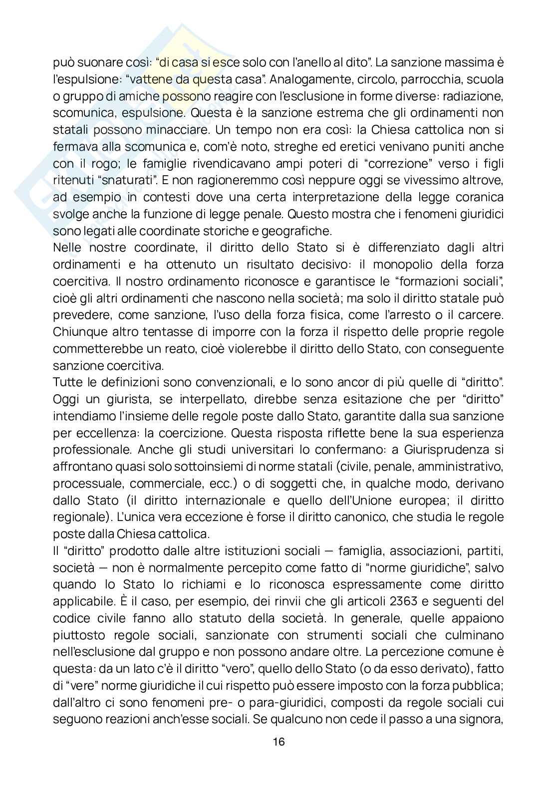 Riassunto esame diritto civile, Prof. Lucarelli Alberto, libro consigliato Manuale di Diritto costituzionale , Bin, Pitruzella  Pag. 16
