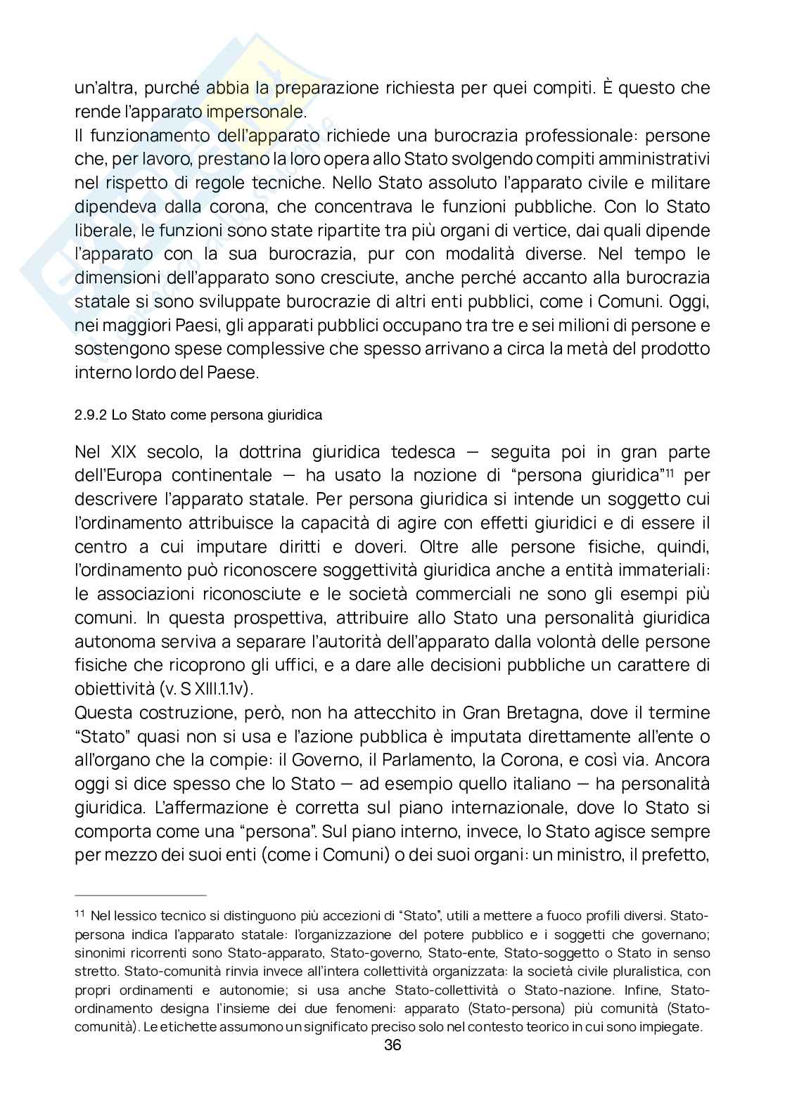 Riassunto esame diritto civile, Prof. Lucarelli Alberto, libro consigliato Manuale di Diritto costituzionale , Bin, Pitruzella  Pag. 36