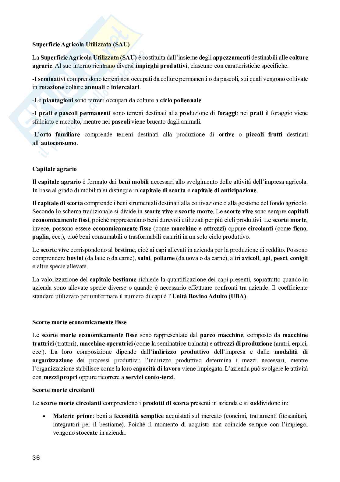 Economia agraria Pag. 36