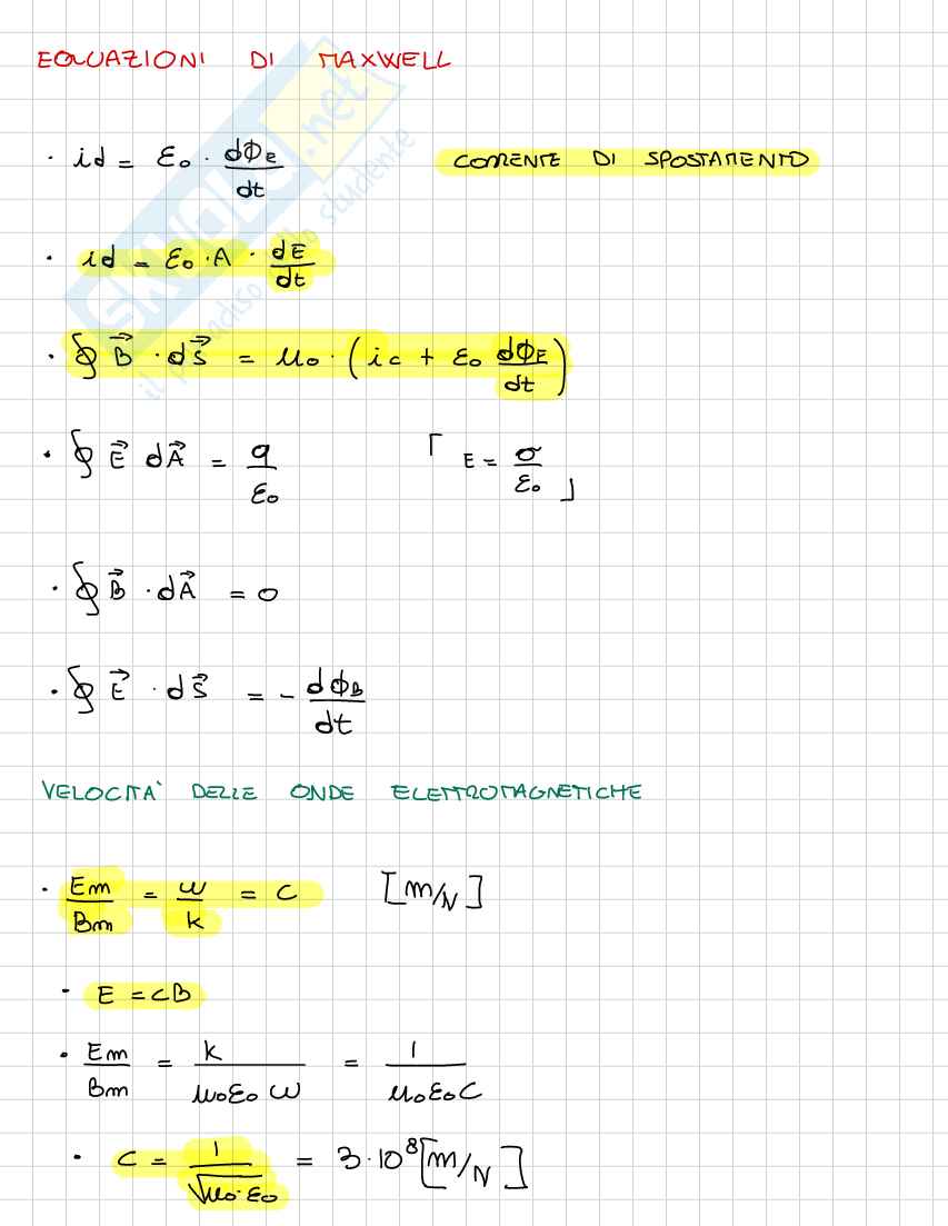 Formuario Fisica (ottica e onde) Pag. 11