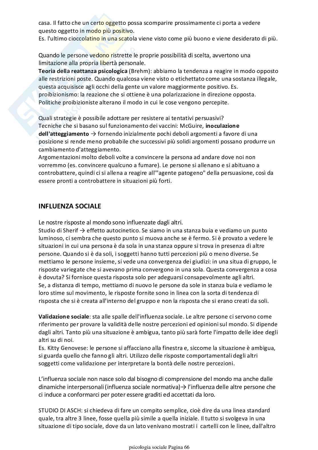 Appunti Psicologia sociale Pag. 66