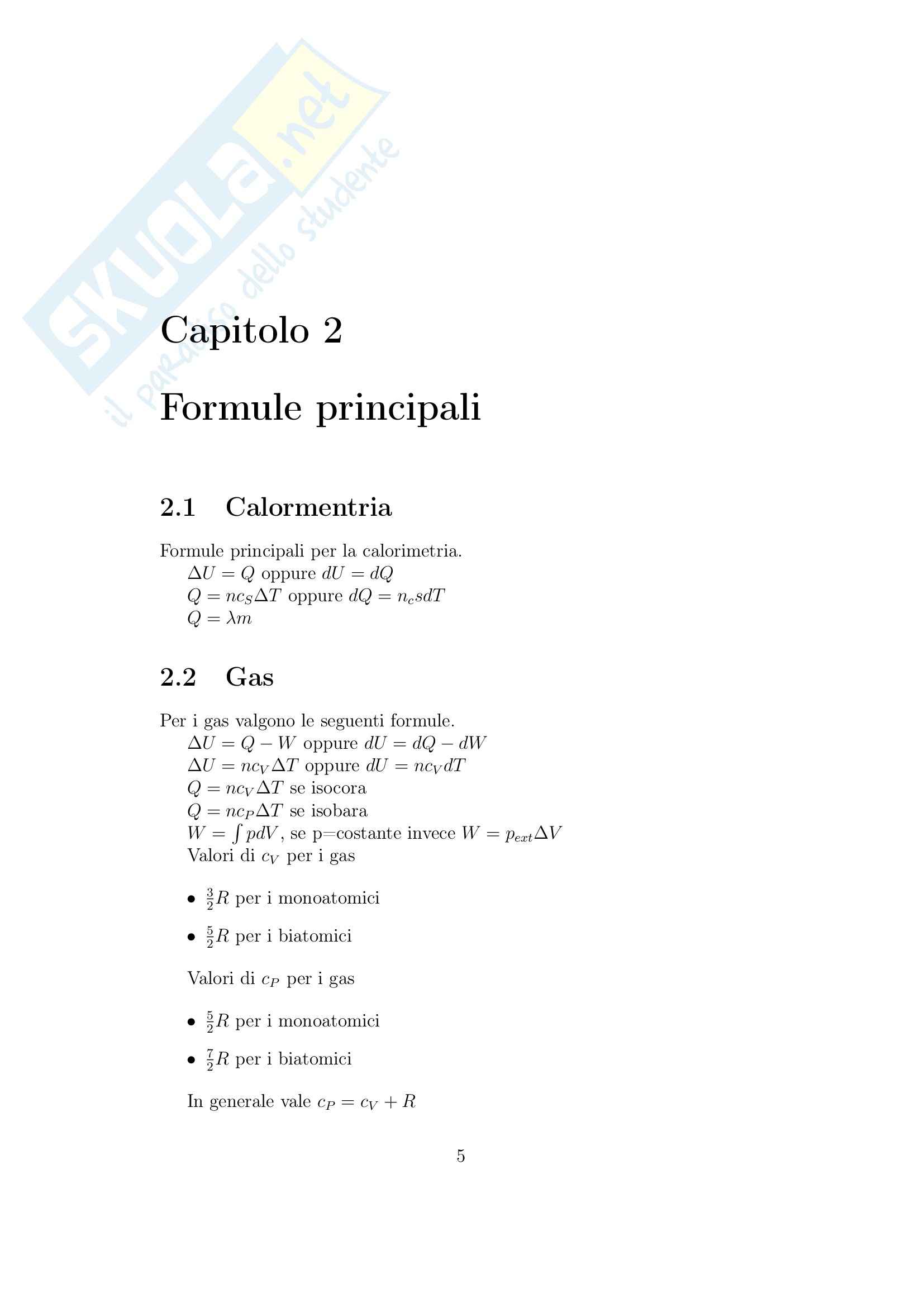 Fisica 1 - Formule idrostatica e idrodinamica Pag. 6