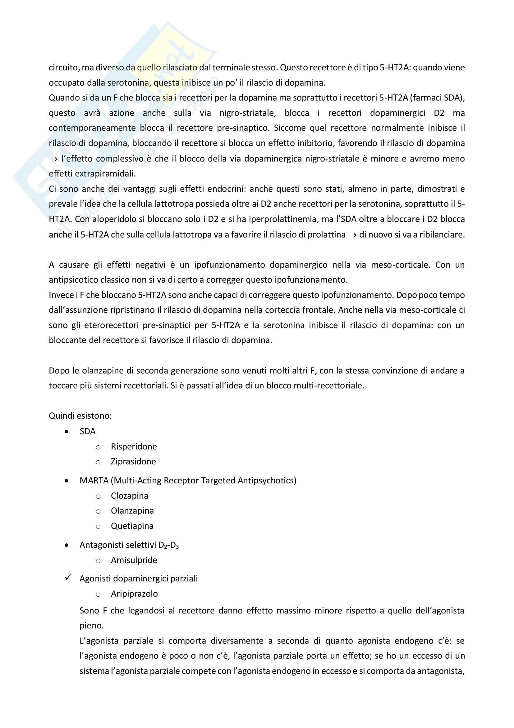 La schizofrenia e i farmaci antipsicotici Pag. 6