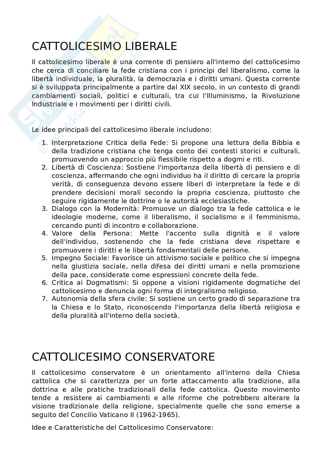 Cattolicesimo liberale Pag. 1