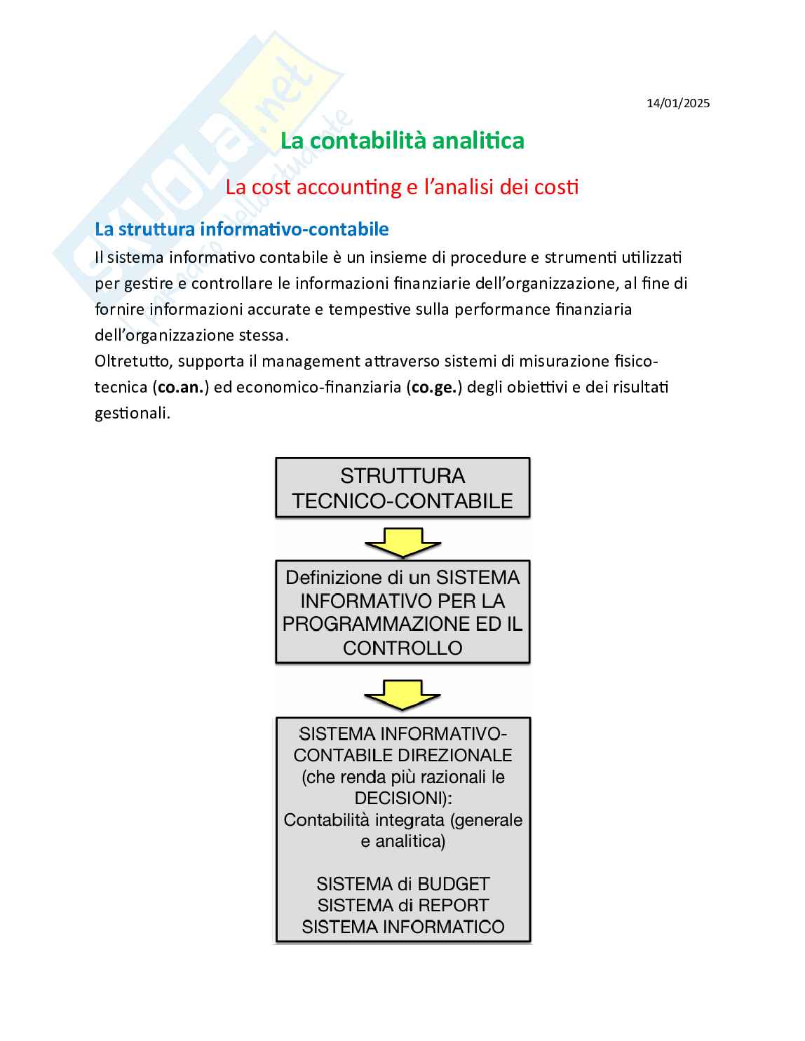 Programmazione e controllo delle imprese turistiche - Teoria, parte 2 - La contabilità analitica Pag. 1